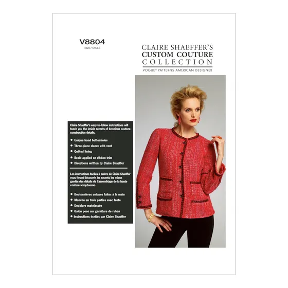 Vogue Patterns Chaqueta Tamaño