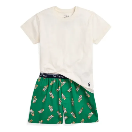 Pijama Polo Ralph Lauren Verde Niño 4-5 Años