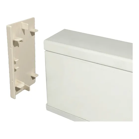 Linkchip 100x50mm Recta-plana Tapa Final Blanca Cca-10050-tf