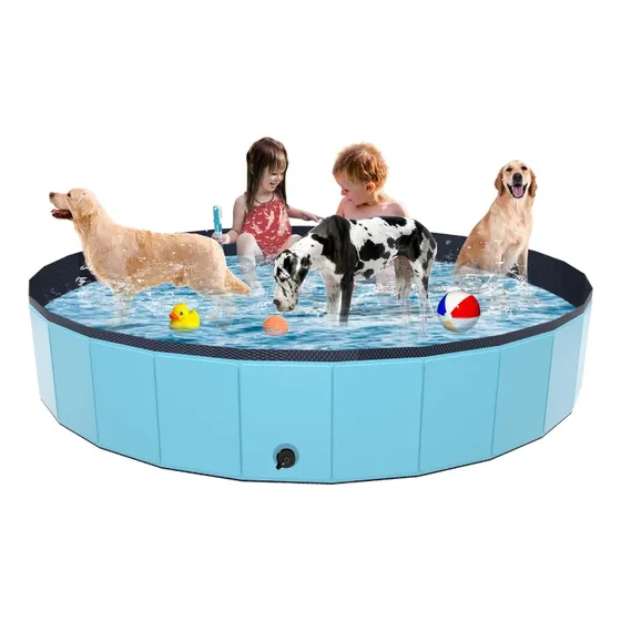 Piscina Para Perros Y Niños Plegable Sin Aire De 180cmx 30cm