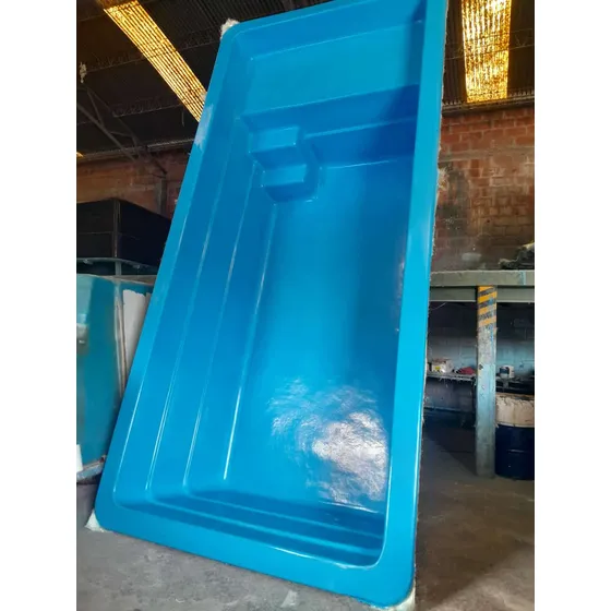 Pileta 5,30x2,50x1,30 Playa Humeda+colocacion+flete Celeste