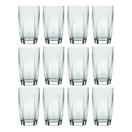 Conjunto 12 Peças Copo Estela Vidro 460ml - Nadir Cristalino