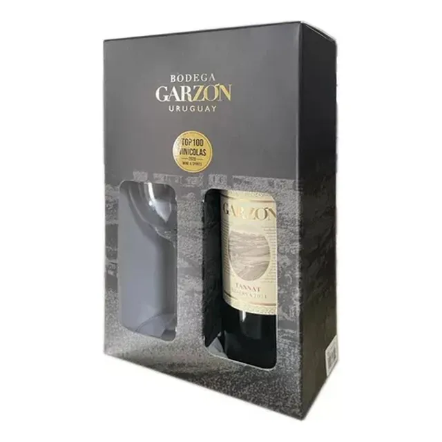 Kit Vinho Garzon Tannat Reserva 750ml + 1 Taça