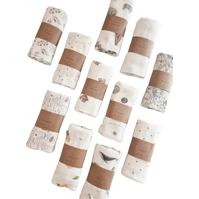 Manta Swaddle Muselina Gasa 100% Algodón Bebé Calidad