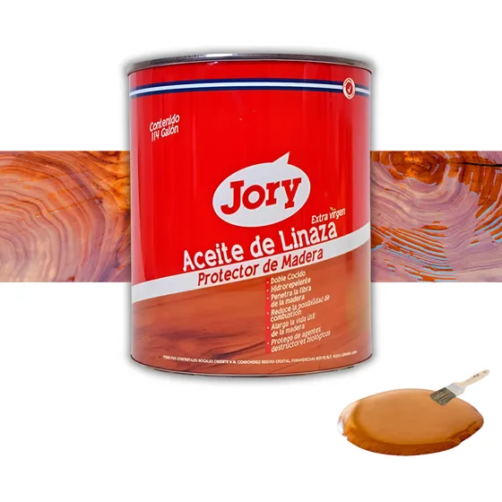 Aceite Linaza Madera Protector Imprégnate 1/4 Galón Jory