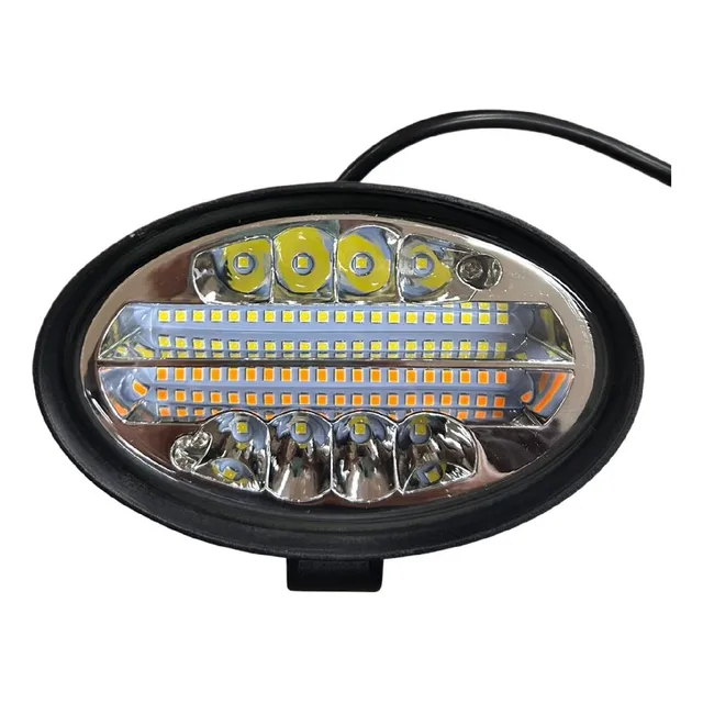 Faro Ovalado 30 Led 90w Color Blanco Funciones Flash 