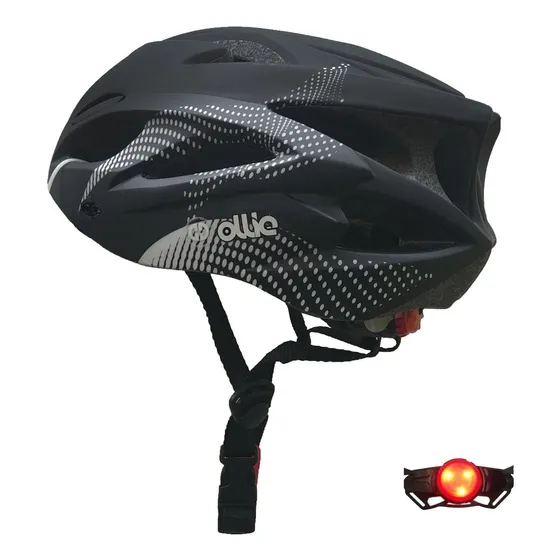 Casco Ciclista Ollie Cyclone - Negro/blanco | S18-l
