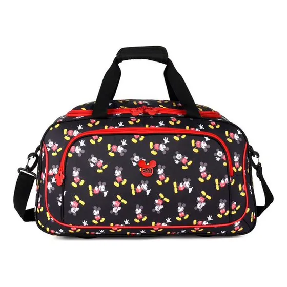 Sacola Bolsa De Viagem Luxcel Mickey Mouse Preto