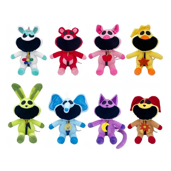 8pcs Juego De Muñecas De Peluche 2024 New Smiling Critters A