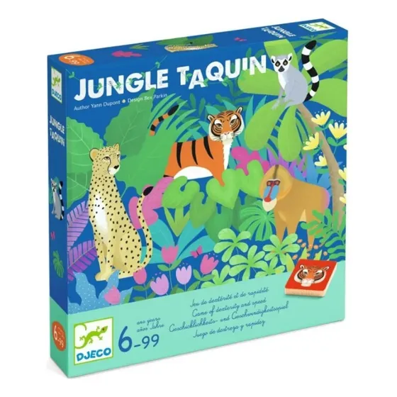 Jungle Taquin Juego Djeco Destreza Y Rapidez 6-99 Años