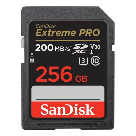 Tarjeta Memoria Sdxc 256 Gb Extreme Pro Hasta 200mb/s