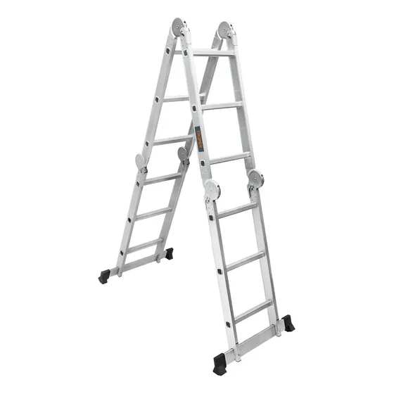 3 Pzas Escalera Multiposición 8 Peldaños, Tipo I, Truper