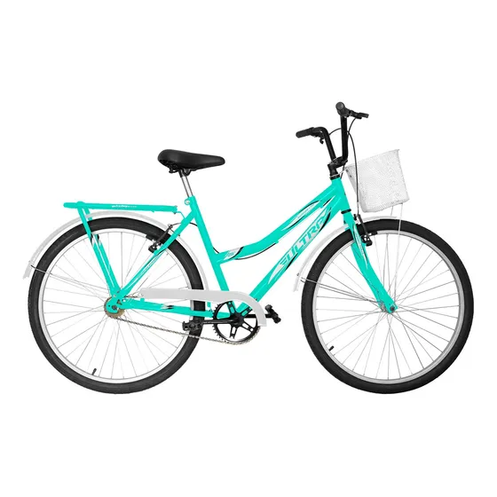 Bicicleta Summer Aro 26 Retrô Com Garupa Freios V-brakes Nf