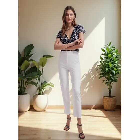 Pantalon  Mujer Seven Blanco En Poliéster 28071588-10020