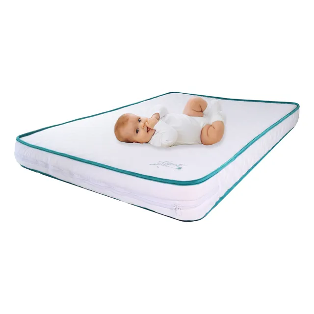 Colchón Para Cuna Corral Impermeable Bambú 120 X 65 X 10 Cm