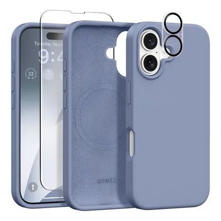 Funda Para iPhone 16 15 Magsafe + Mica Pantall + Mica Cámara