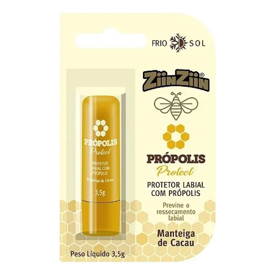 Protetor Labial Própolis Manteiga De Cacau 3,5g - Ziinziin