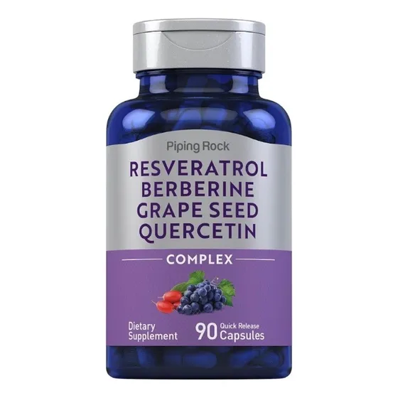 Piping Rock Resveratrol  Quercetina 90cap Suplemento