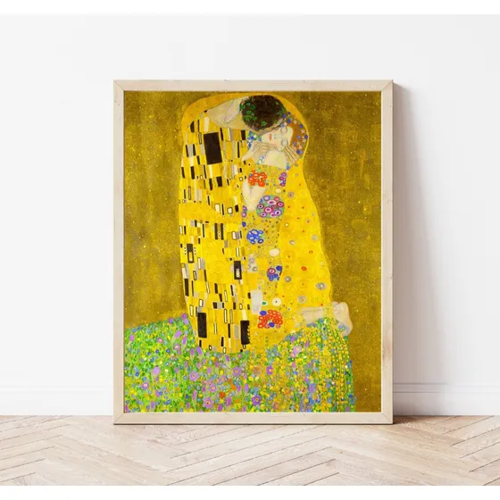 Cuadro  Póster Gustav Klimt El Beso