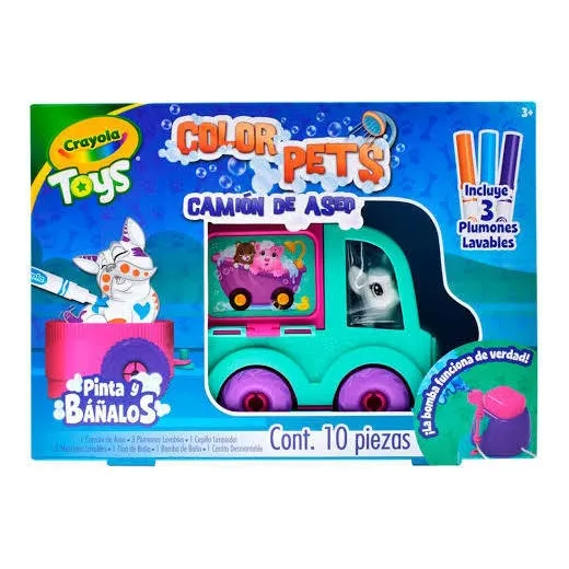 Kit Juguete Crayola Color Pets Camión De Aseo