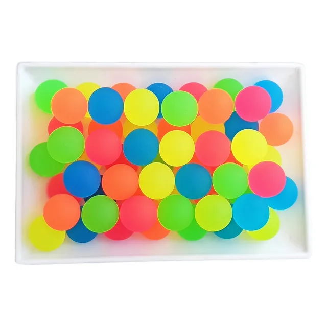 Bolinha Pula Pula 32mm Neon Pacote 50 Unidades
