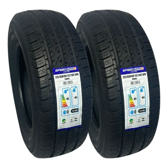 2 Pneus Novos 225/65r16c 112/110t 8lonas Carga + Brinde