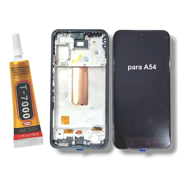 Tela Compatível Com A54 / 5g Com Aro Oled -brinde Cola T7000