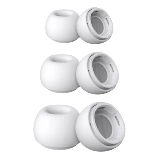 Kit 3 Pares Adaptador Borracha P M G P/ AirPods Pro Com Tela