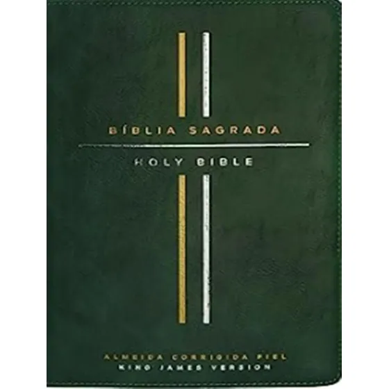 Biblia Bilingue, Portugues/ingles, Acf/kjv, Couro Soft, Ve