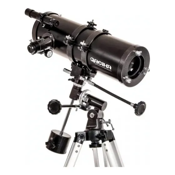 Telescopio Equatorial 1400x150mm Greika Ampliação 1050x Cor Preto
