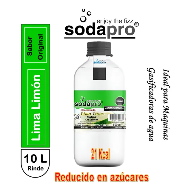 Sodapro Jarabe Concentrado Sabor Lima Limón Bot. X 500cc.