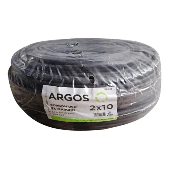 Argos Cable Uso Rudo 2x10 Awg 100m