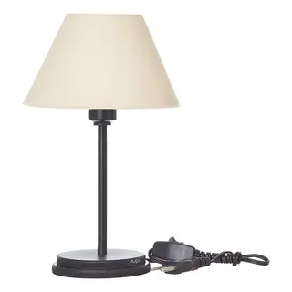 Megaplast Abajur Deluxe Retro Sala Quarto Escritório Black Slim 27x17