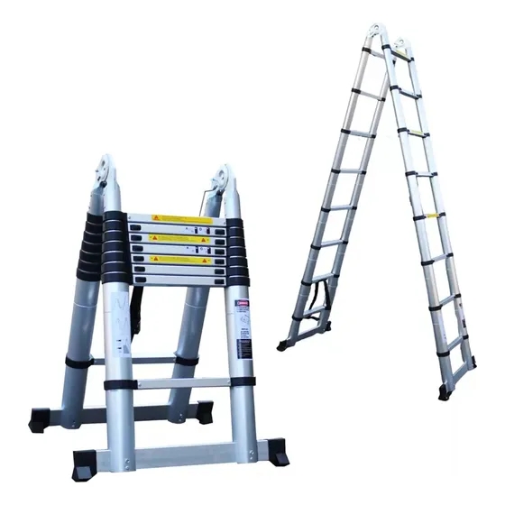 Escada Extensivel Alumínio Dupla 16 Degraus 5m Nakasaki
