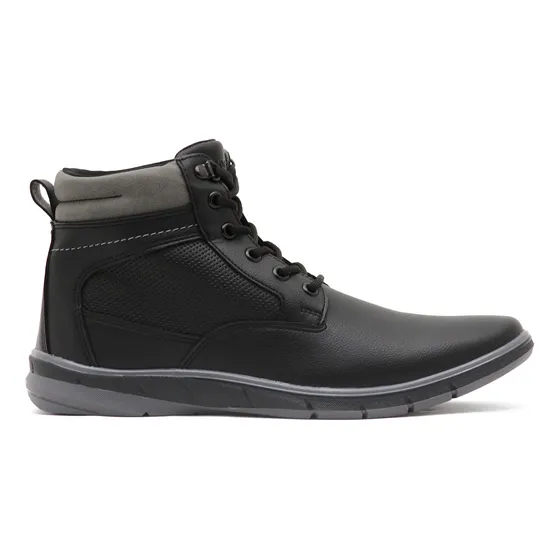 Botas Botin Ferrato Hombre Negras Casuales Comodas Ligeras
