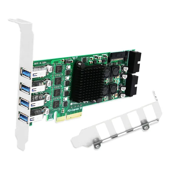 Febsmart 4 Channel 8 Ports Pci Express Superspeed Usb 3.0 Ca