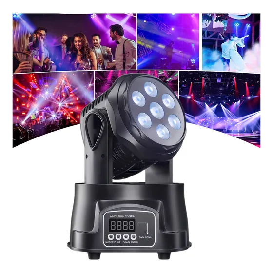Efectos Luz Led Rgbw 150w Cabezal Movible Láser Dj Luces Dmx