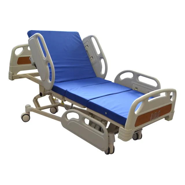 Cama Clínica Eléctrico 5 Posic Dlux + Colchón 10cm + Topper
