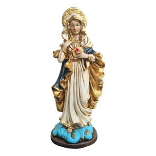 Estatua Imagem Nossa Senhora Sagrado Coração De Jesus 40cm ! Estatua Imagem Nossa Senhora Sagrado Coração De Jesus 40cm !