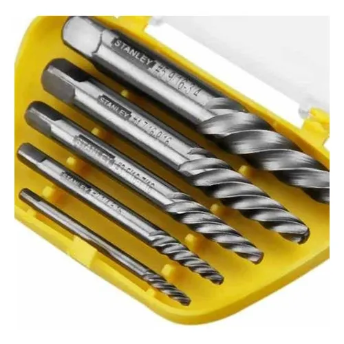 Juego De Macho Extractor De Tornillos 5 Pzas Stanley 78-023