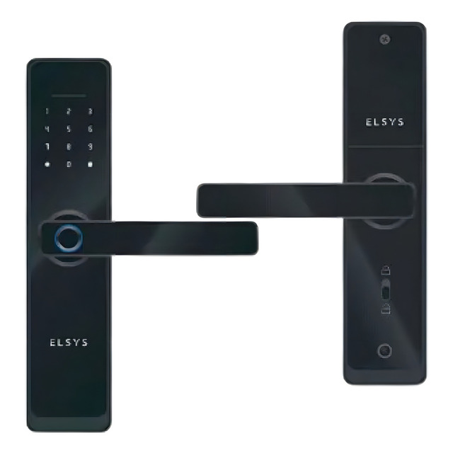 Fechadura Digital Elsys Wi-fi Esf-de4000b Embutir Preta Senha Cartão Biometria Tuya Smartl... Fechadura Digital Elsys Wi-fi Esf-de4000b Embutir Preta Senha Cartão Biometria Tuya Smartl...