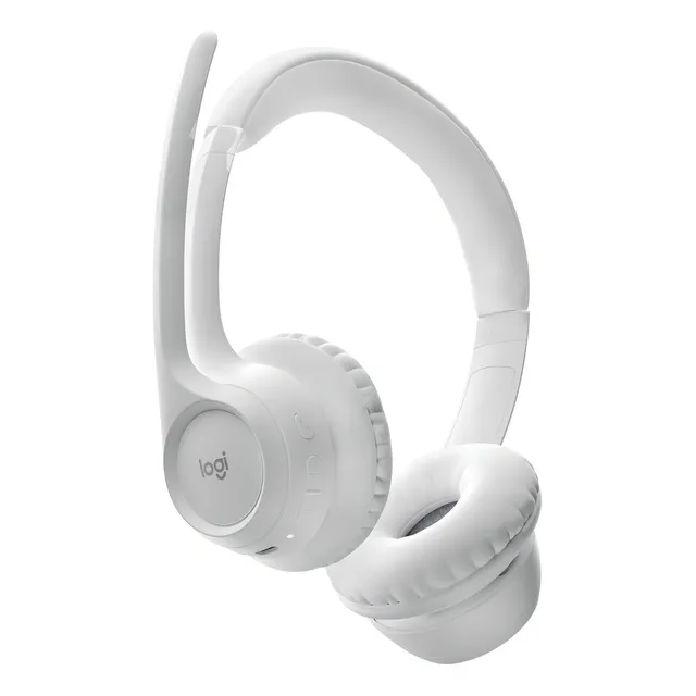 Auriculares inalámbricos Bluetooth Logitech, color blanco claro, blanco