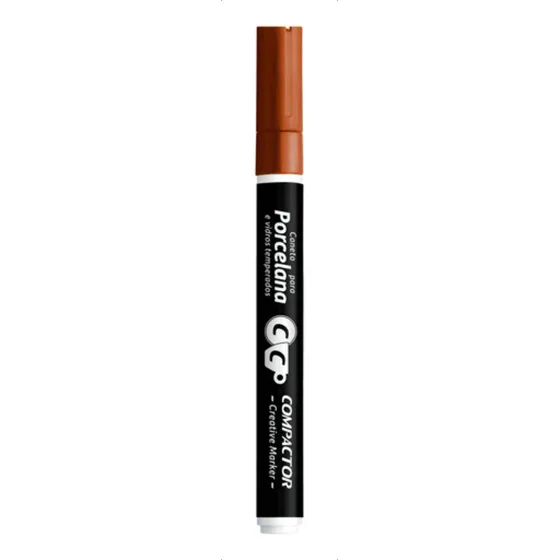 Caneta Creative Marker Porcelana Compactor Marrom