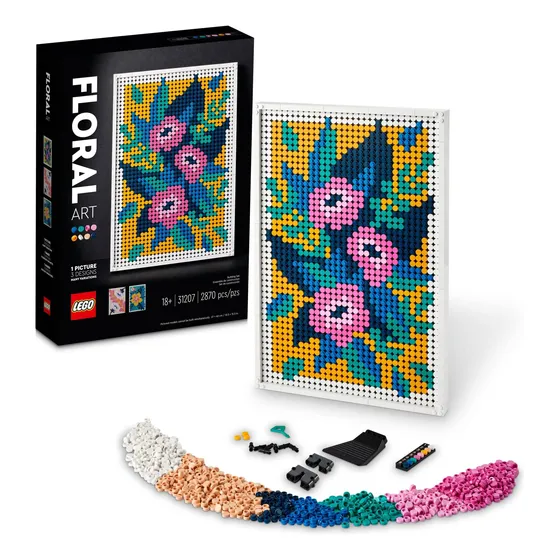 Set De Construcción Lego Art Floral Art 31207 Con 2870 Pieza