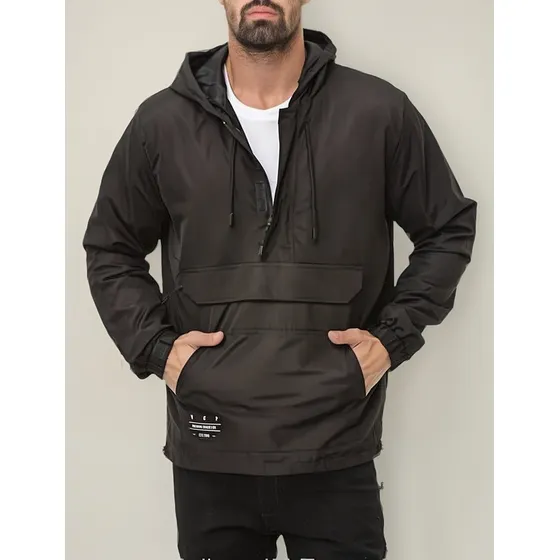 Campera Rompevientos Anorak Oliver Black Vcp 0106