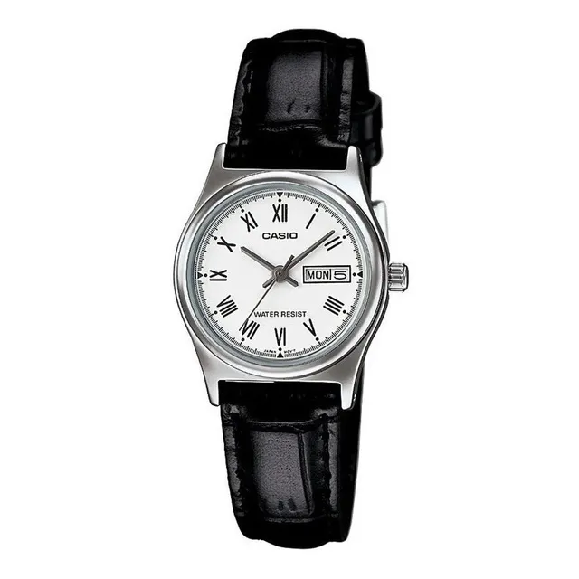 Reloj Mujer Casio Calendario Malla Cuero Ltp-v006l Garantia 