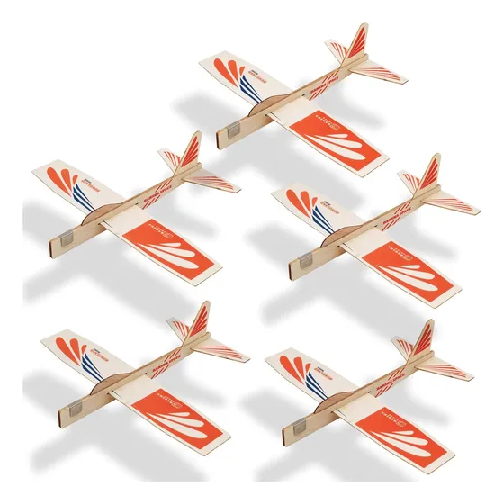 Juego De 5 Planeadores De Madera De Balsa Para Niños, ...