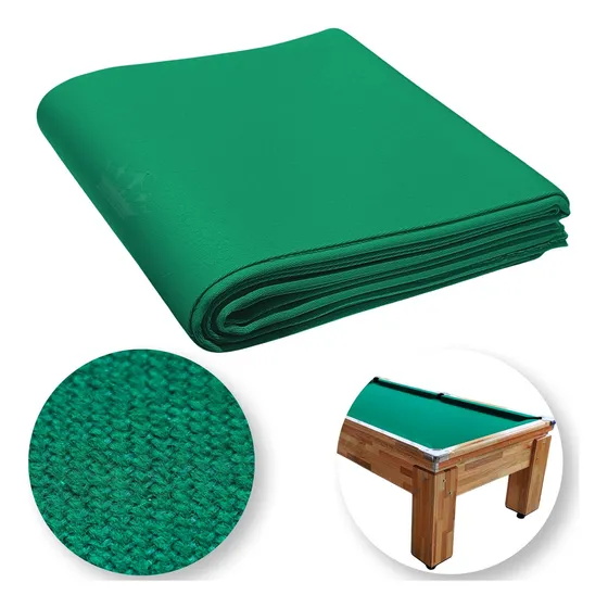 Mesa de bilhar de tecido acrílico Thais 304 2,25 x 2,00 m Verde