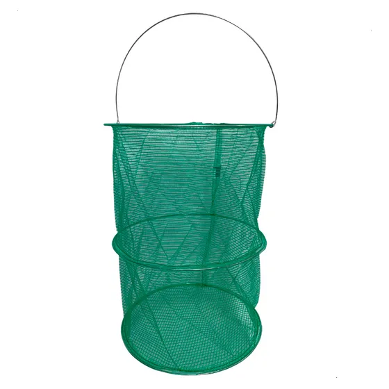 Samburá Covo Guarda Peixe Viveiro 34cm X24cm C/ Arame Tampa Cor Verde