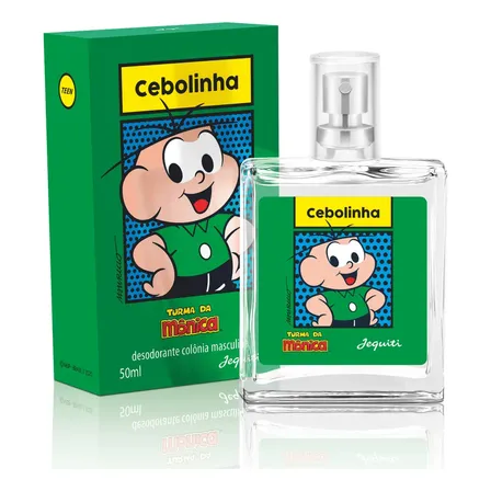 Perfume Cebolinha Jequiti 50ml Desodorante Col�nia Masculina Frasco de Vidro com Borrifador Turma da M�nica Foug�re Refrescante de Bergamota Lim�o S�ndalo �mbar